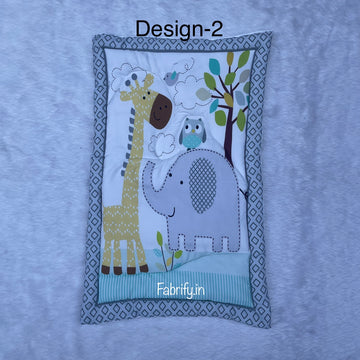 Fabrify 100% Cotton Printed Baby Mattress Godadi Bed sheet 75x50 CM