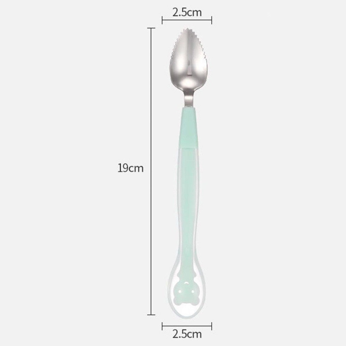 Double Head Baby Spoon Silicone Soft Baby Fruit Scraping Mud Spoon Feeding Spoons Training Scrapping Fruits Children Babies For Gifts