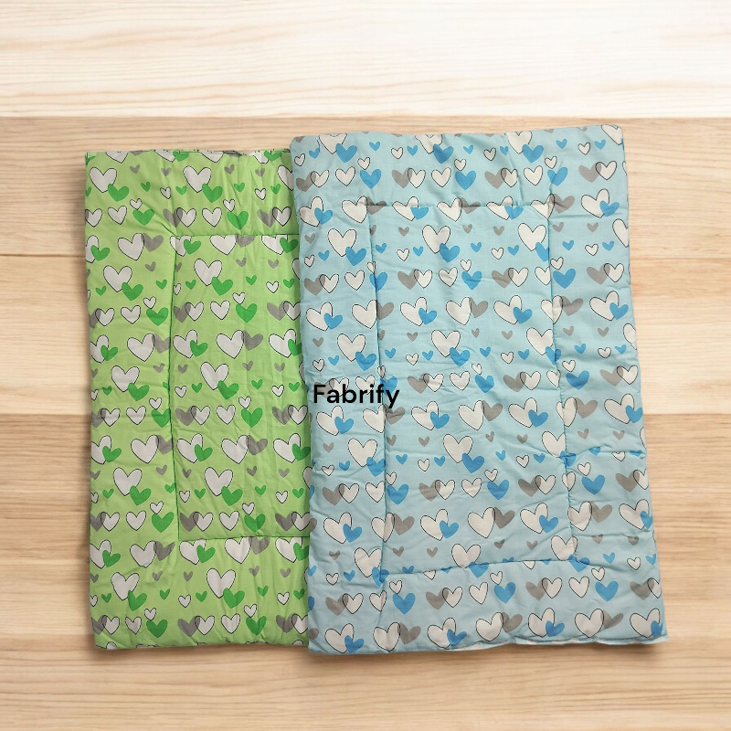 Fabrify Newborn Baby Godadi, Baby Bed, Mattress Rajai Godari Quilt (2 Qty) (0-6 Month)