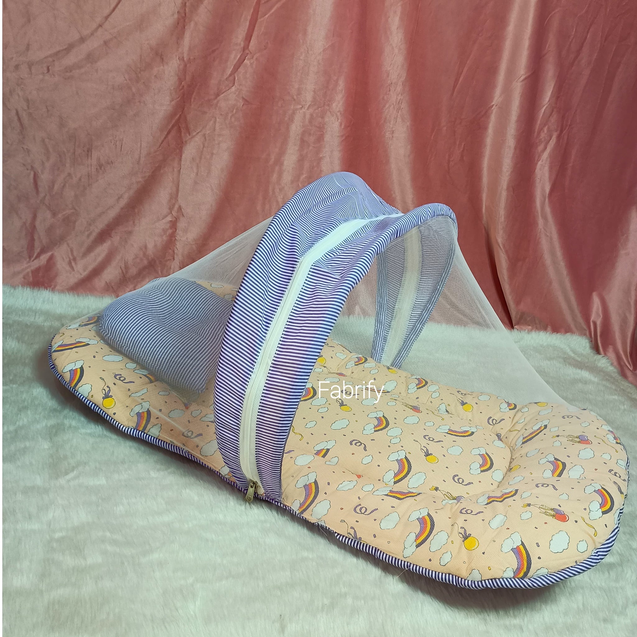 Fabrify Mosquiro Net Bed Portable Bed